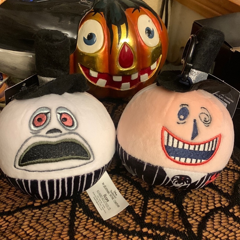 Squishmallows Disney Nightmare Before Christmas Mayor Plush Bag Clip NEW